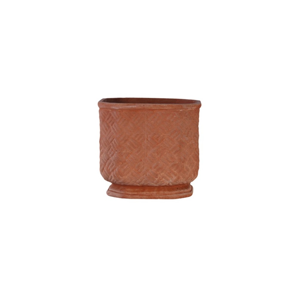 Terracotta Woven Vase